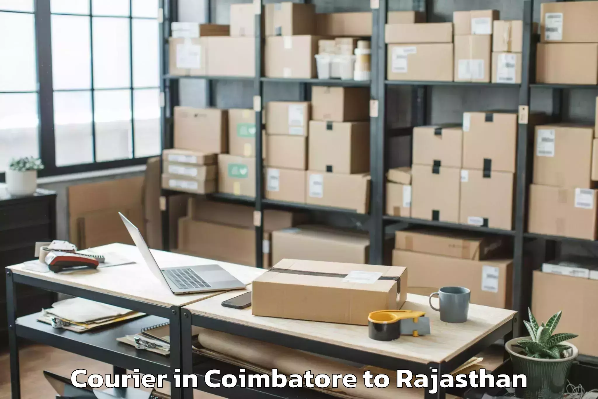 Easy Coimbatore to Jalor Courier Booking